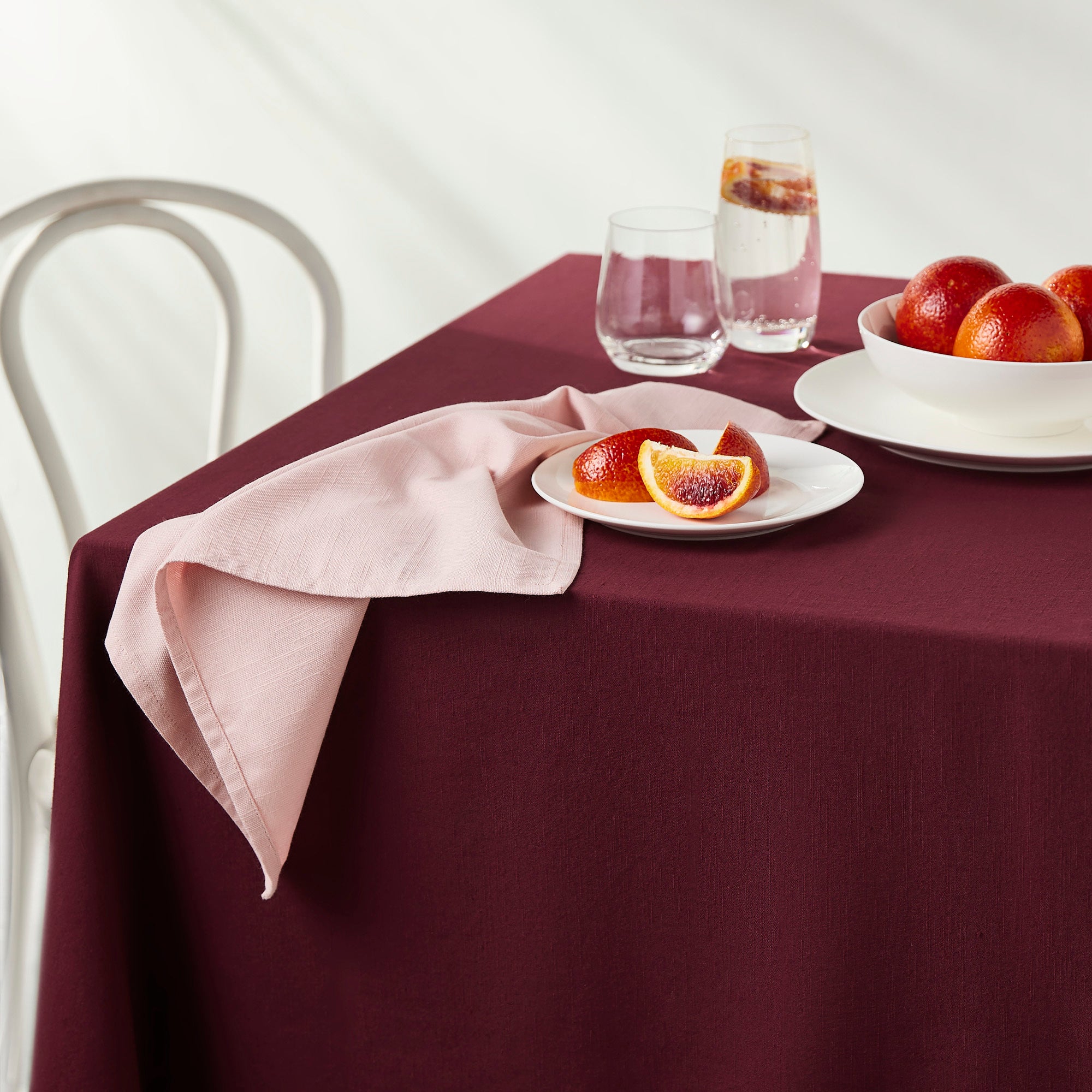 Maxwell & Williams 300x150cm Cotton Classics Rectangular Tablecloth - Aubergine