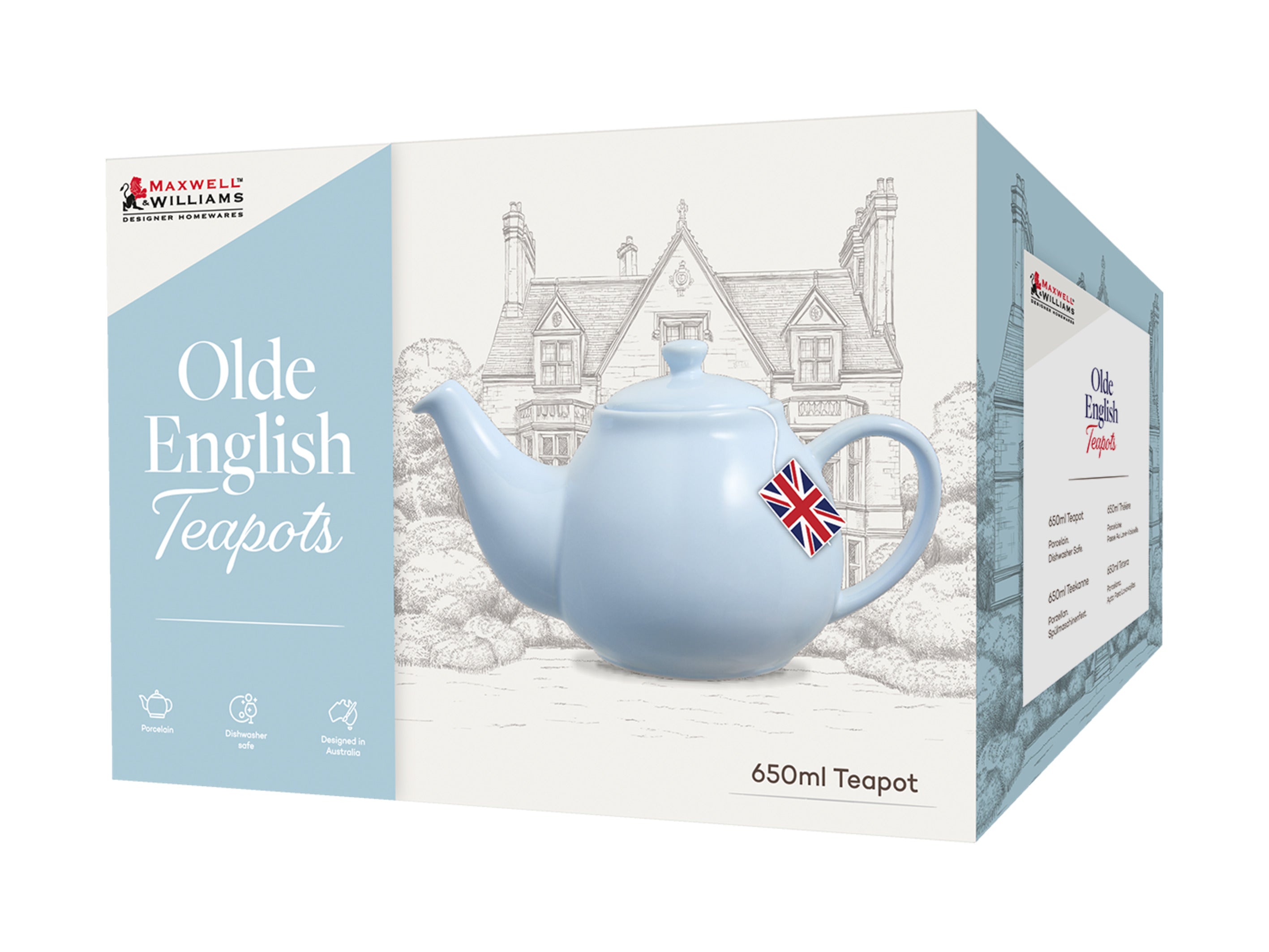 Maxwell & Williams Olde English Teapot 650ml - Light Blue