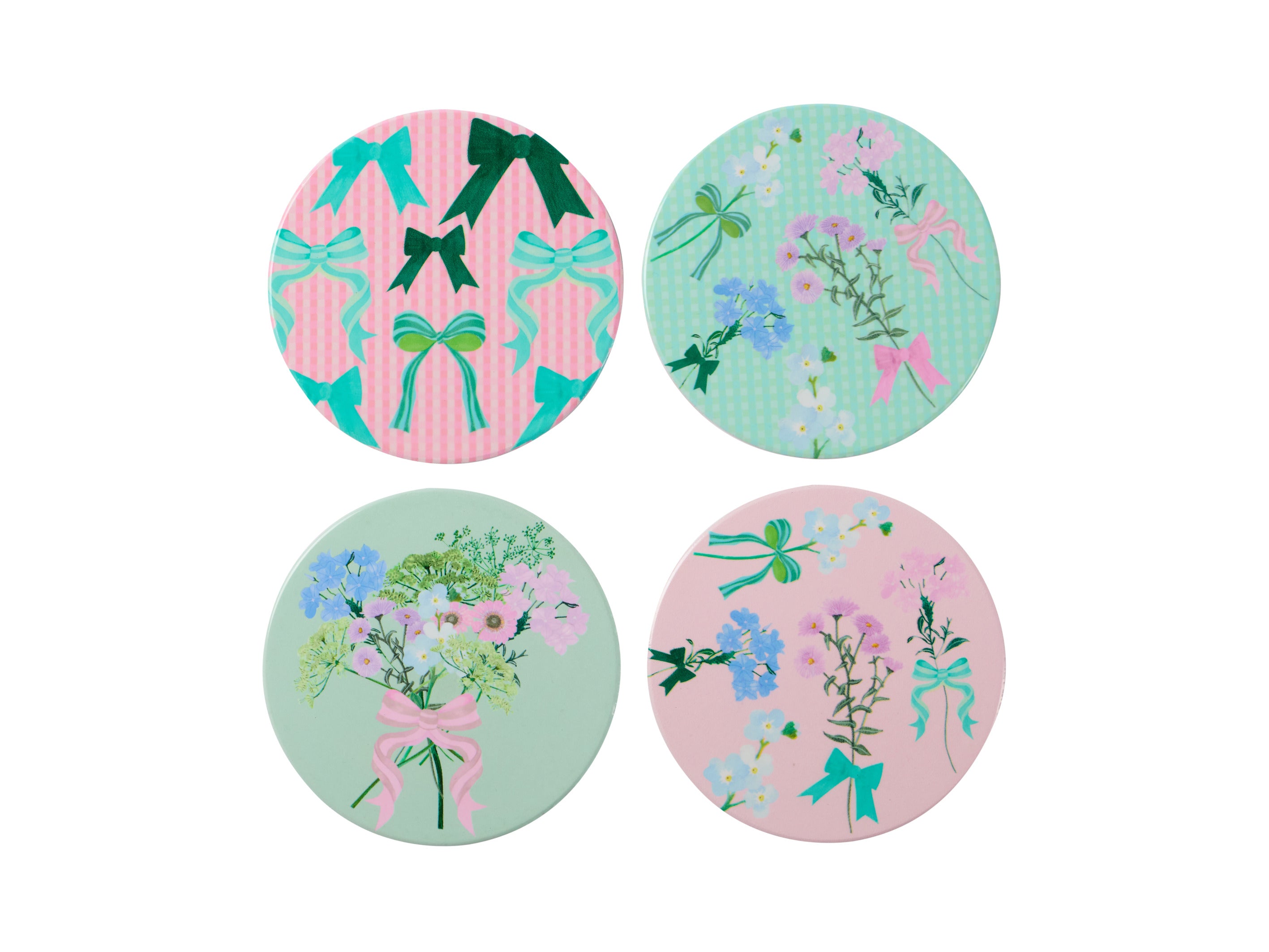 Maxwell & Williams Cherish Ceramic Coaster 10cm Set of 4 Assorted