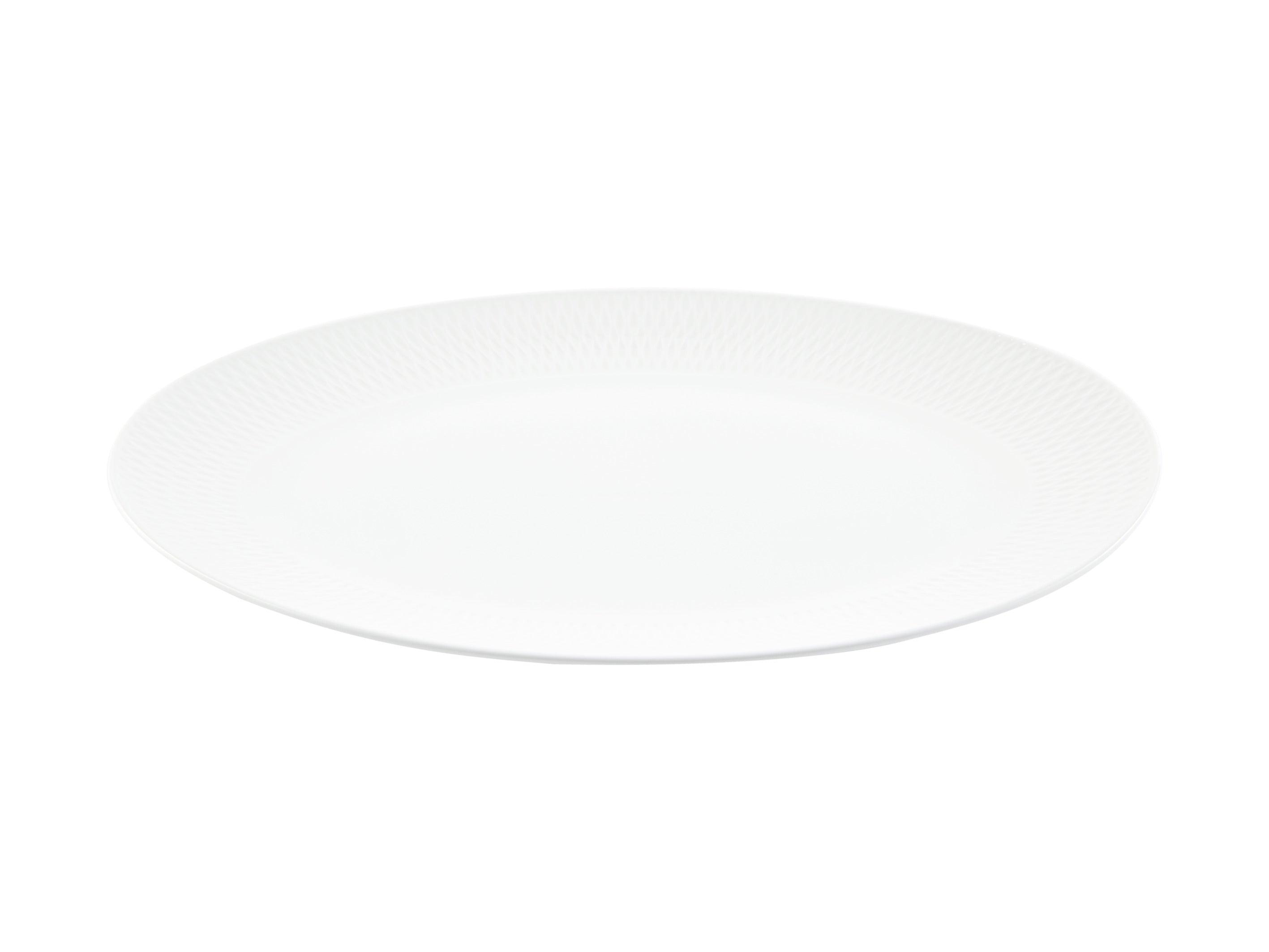 Maxwell & Williams White Basics Diamonds Oval Platter 36x25cm - Gift Boxed