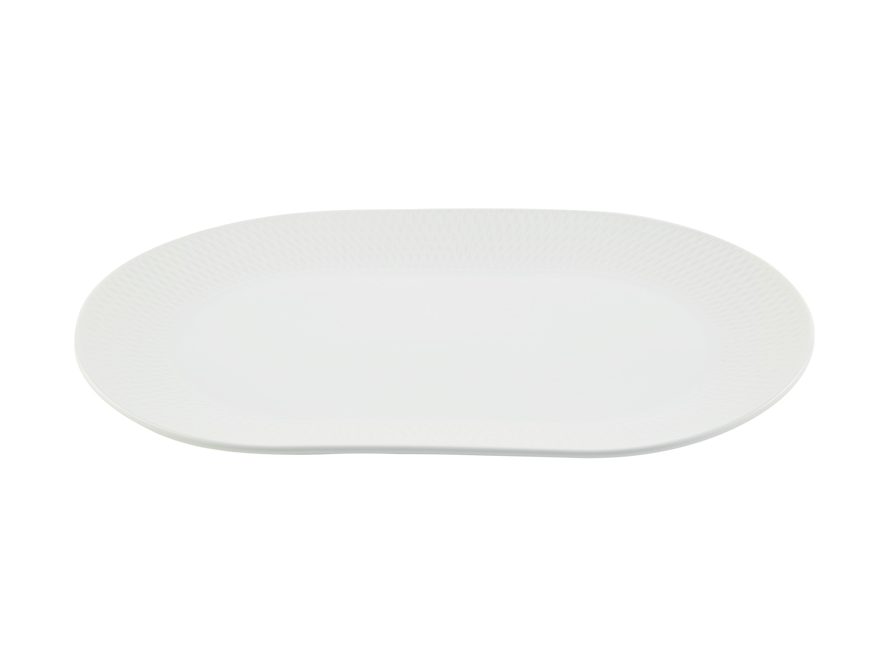 Maxwell & Williams White Basics Diamonds Oblong Platter 38x25cm - Gift Boxed