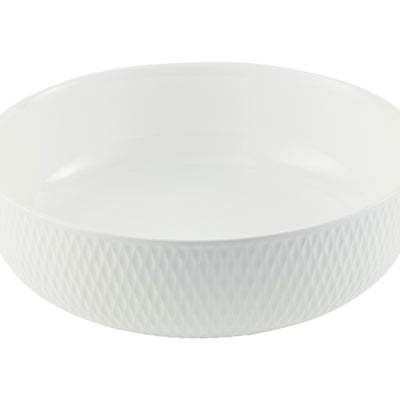 Maxwell & Williams White Basics Diamonds Serving Bowl 25x8cm- Gift Boxed