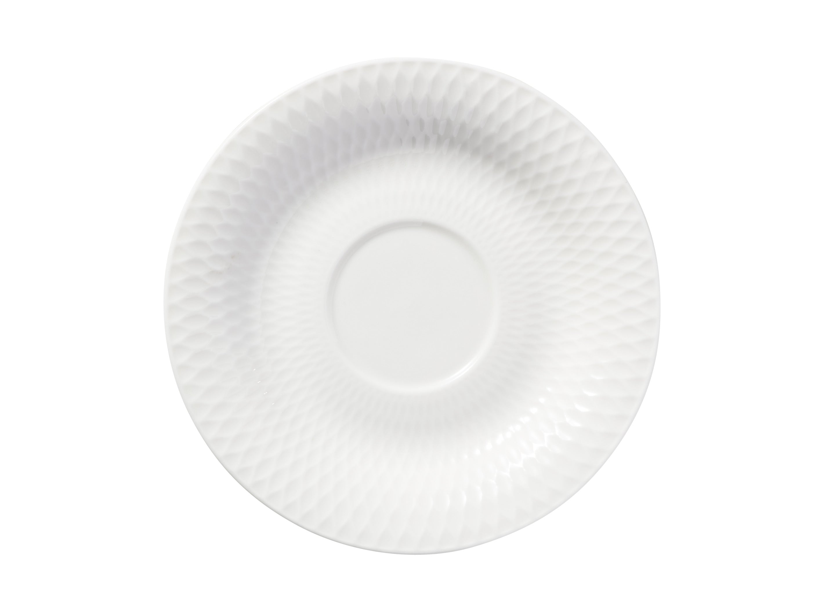 Maxwell & Williams White Basics Diamonds Footed Demi Cup & Saucer 90ml