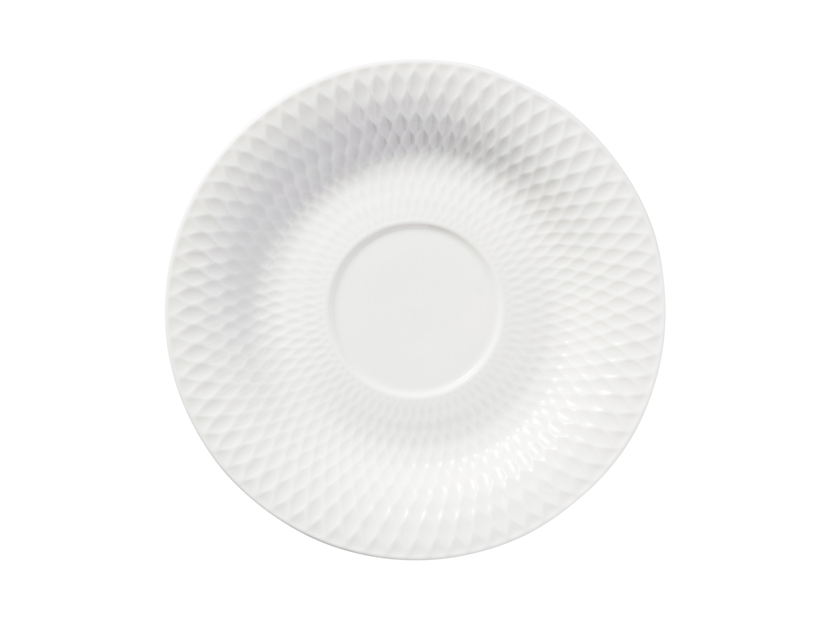 Maxwell & Williams White Basics Diamonds Footed Cup & Saucer 200ml