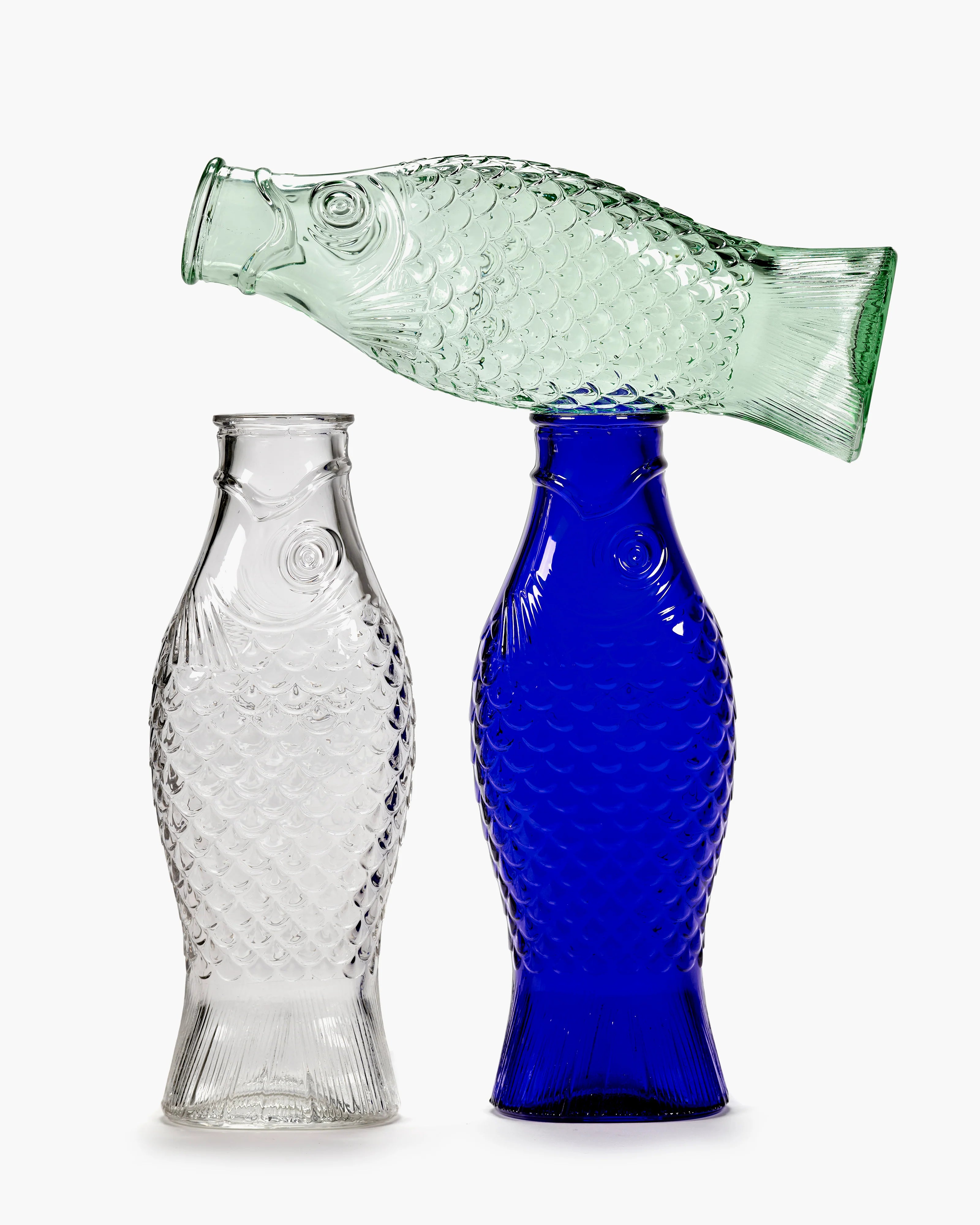Serax Paola Navone Carafe Fish & Fish - Cobalt Blue