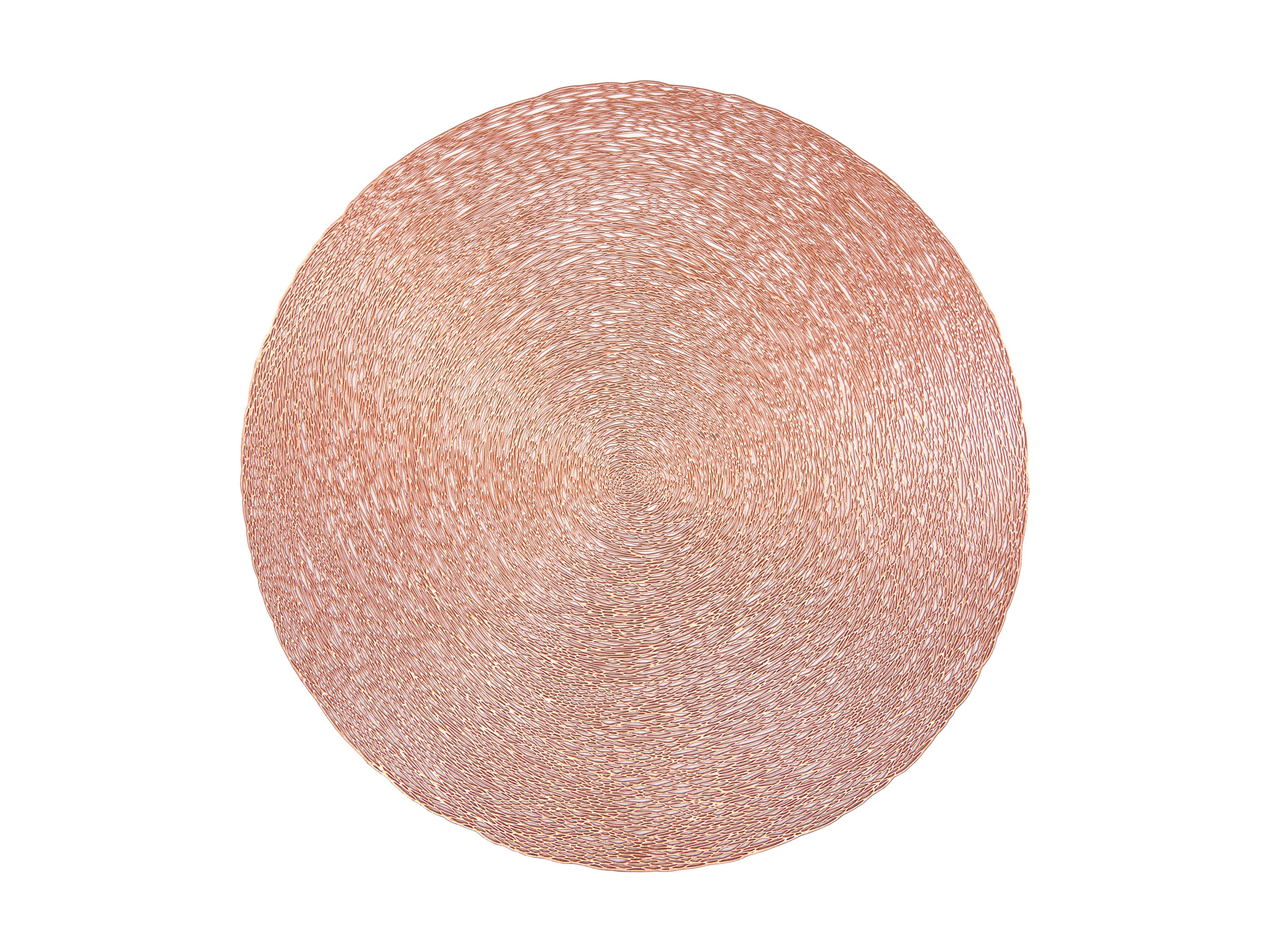 Maxwell & Williams Table Accents Lace Metallic Round Placemat 38cm - Rose Gold