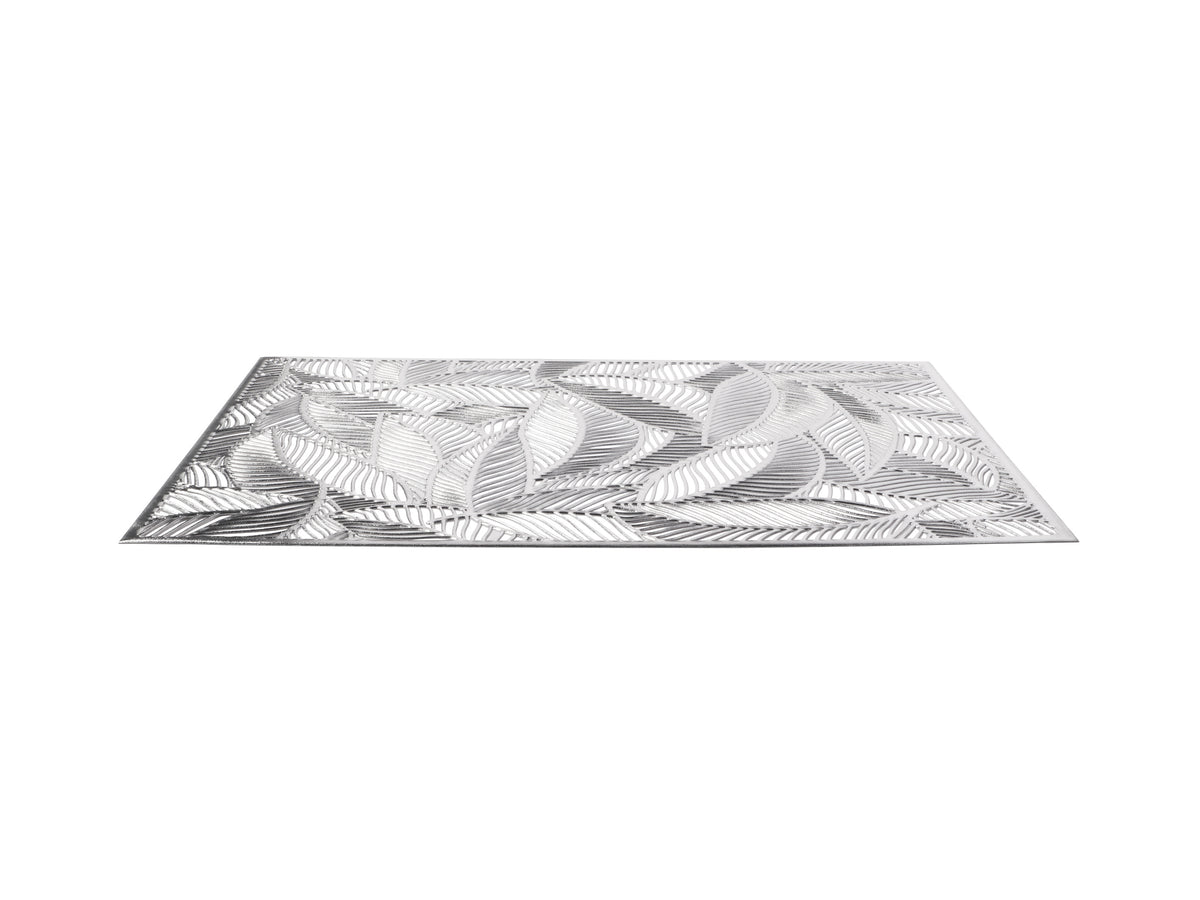 Maxwell & Williams Table Accents Cut-Out Placemat 45x30cm Leaf Silver