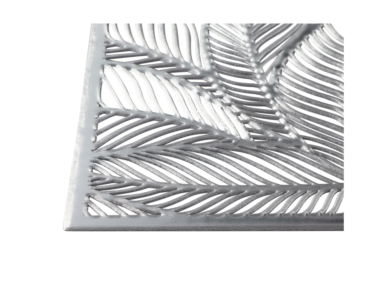 Maxwell & Williams Table Accents Cut-Out Placemat 45x30cm Leaf Silver
