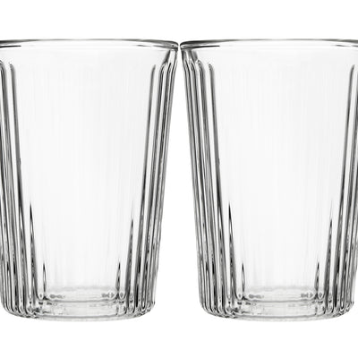 Maxwell & Williams Blend Stripey Double Wall Cup 250ml - Set of 2