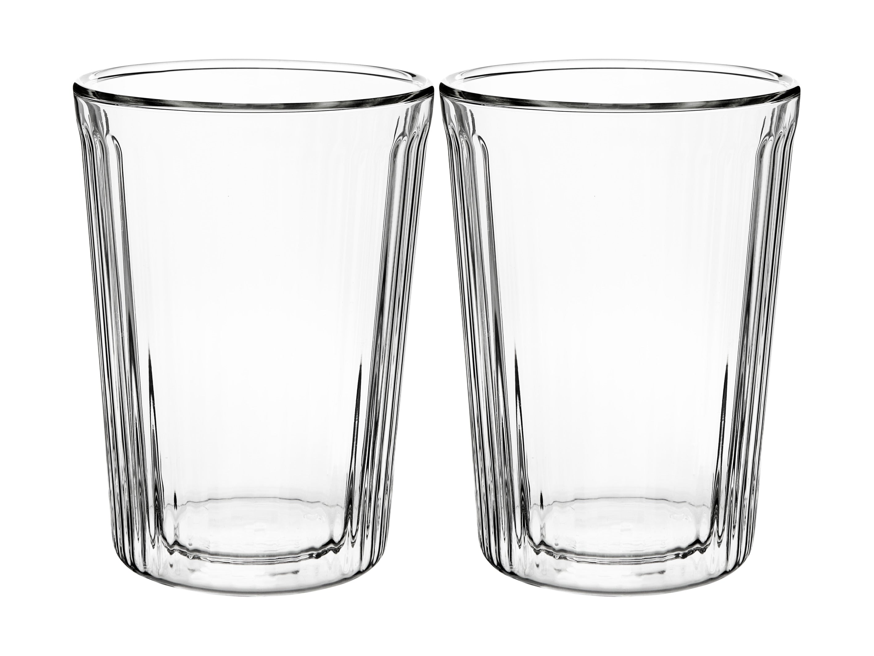 Maxwell & Williams Blend Stripey Double Wall Cup 360ml - Set of 2