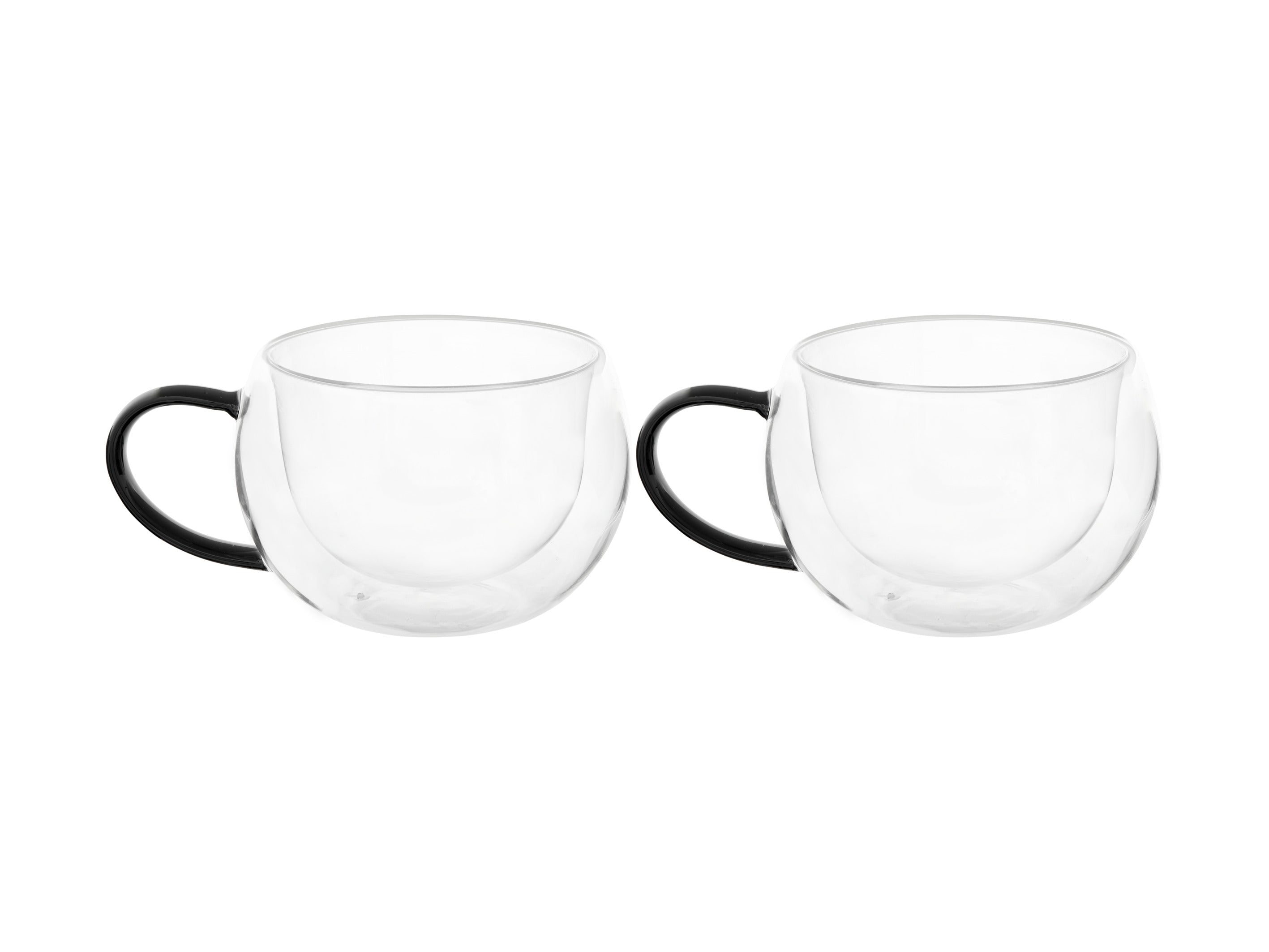 Maxwell & Williams Blend Double Wall Glass Mugs 350ml Set of 2