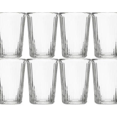 Maxwell & Williams Blend Stripey Double Wall Cup 250ml - Set of 8