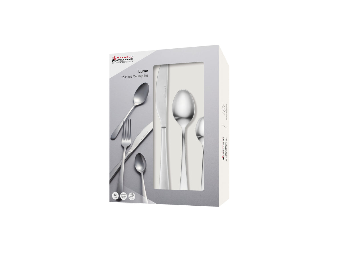Maxwell & Williams Lume 16pcs Cutlery Set Stainless Steel Gift Boxed