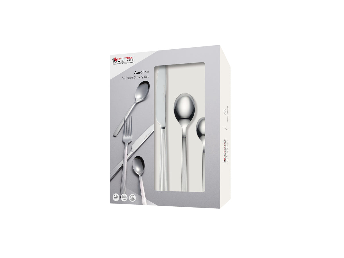 Maxwell & Williams Auroline 16pcs Cutlery Set Stainless Steel Gift Boxed