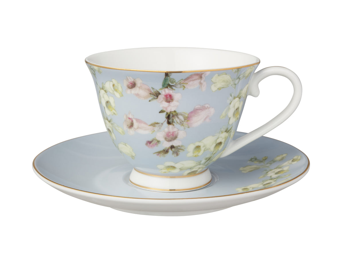 Maxwell & Williams Royal Botanic Gardens Foxglove Footed Cup & Saucer 200ML Gift Boxed