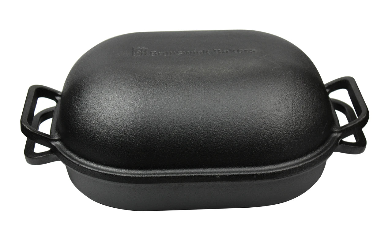 Brunswick Bakers Pre-Seasoned Cast Iron Bread Baking Pan