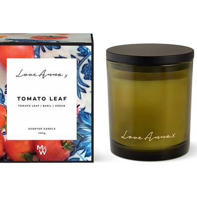Love Anna x Botanika Kitchen Delights Fragrance Candle 205g - Tomato Leaf