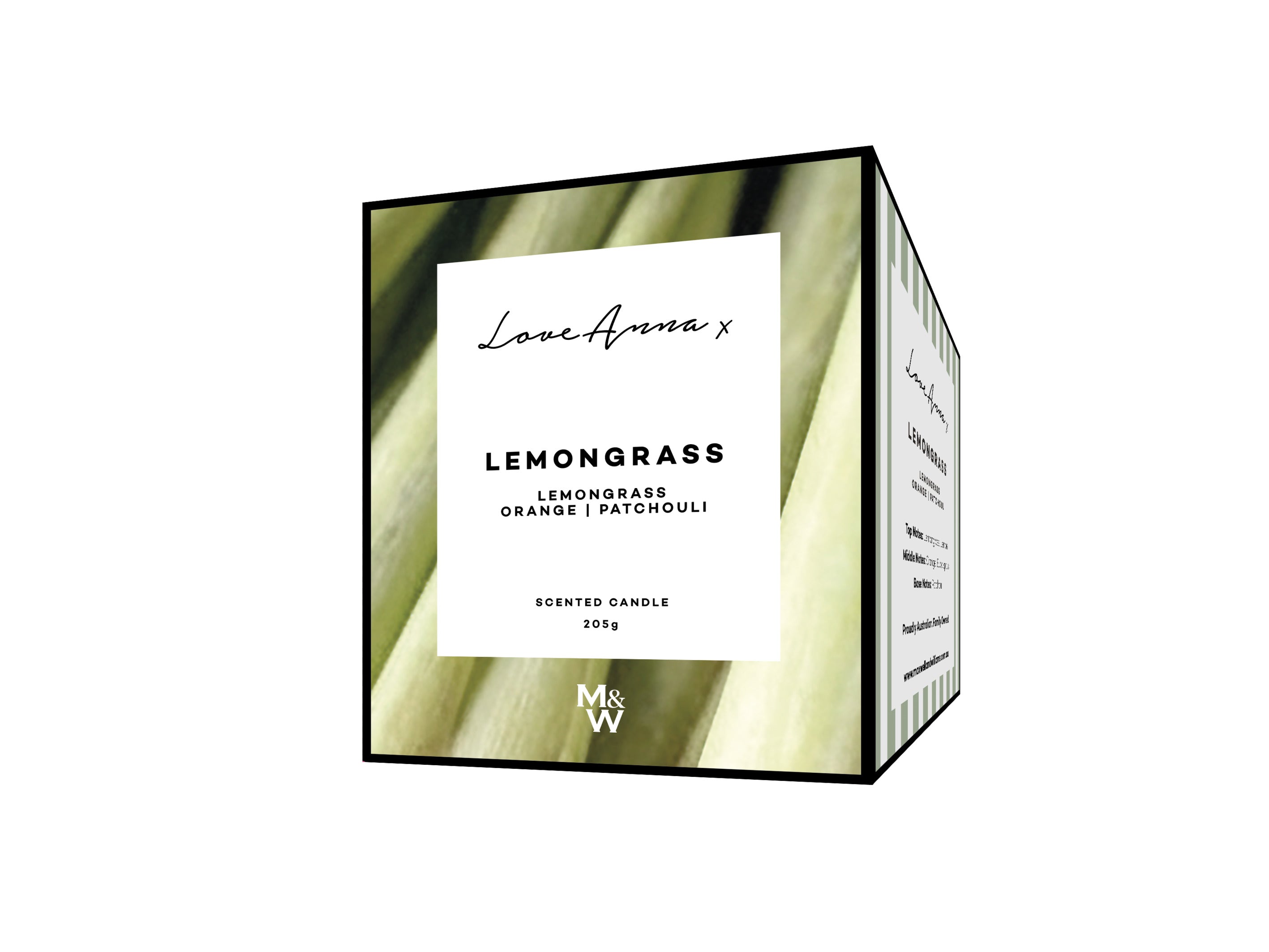 Love Anna x  Kitchen Delights Fragrance Candle 205g Lemongrass- Gift Boxed