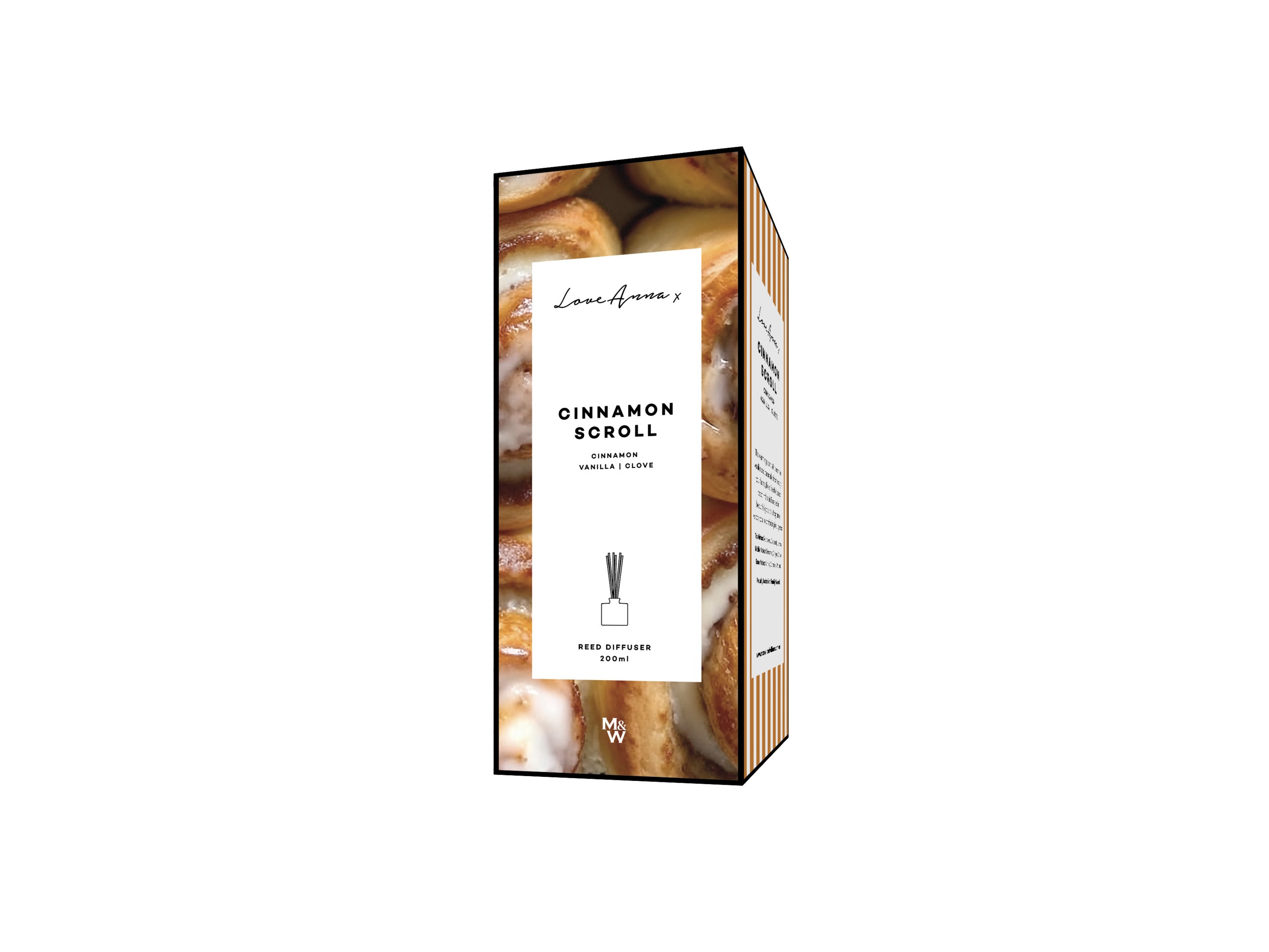 Love Anna x Kitchen Delights Diffuser 200ml Cinnamon Scroll - Gift Boxed