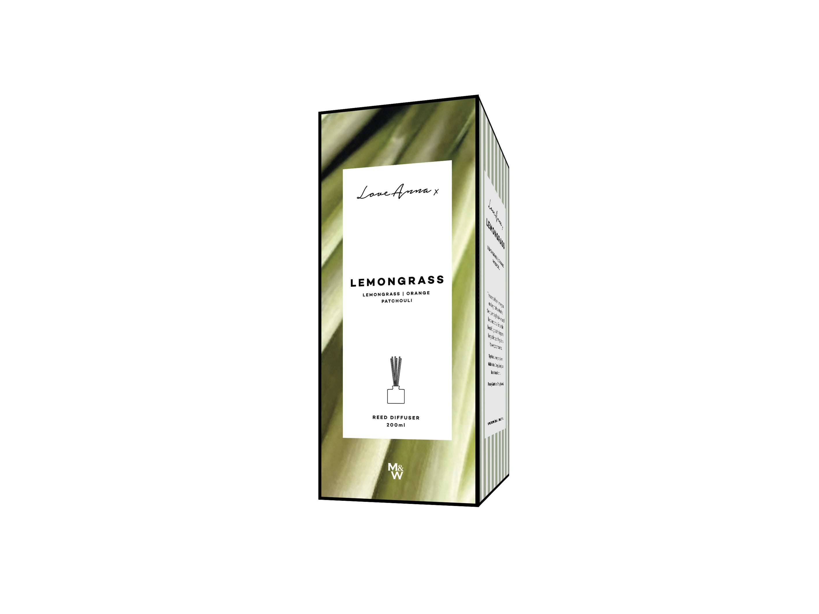 Love Anna x Kitchen Delights Diffuser 200ml Lemongrass - Gift Boxed