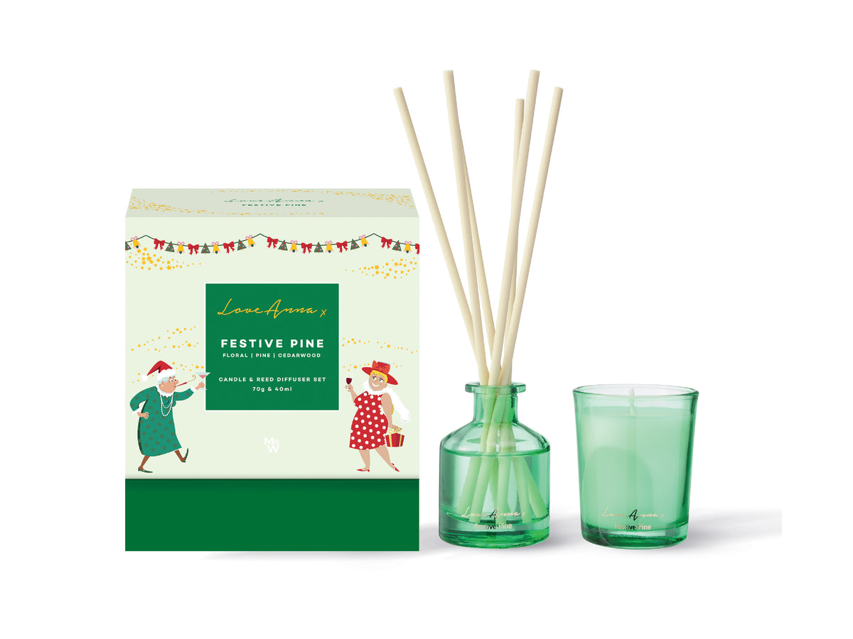 Love Anna x Jolly Folk Festive Pine Diffuser 300ML Gift Boxed
