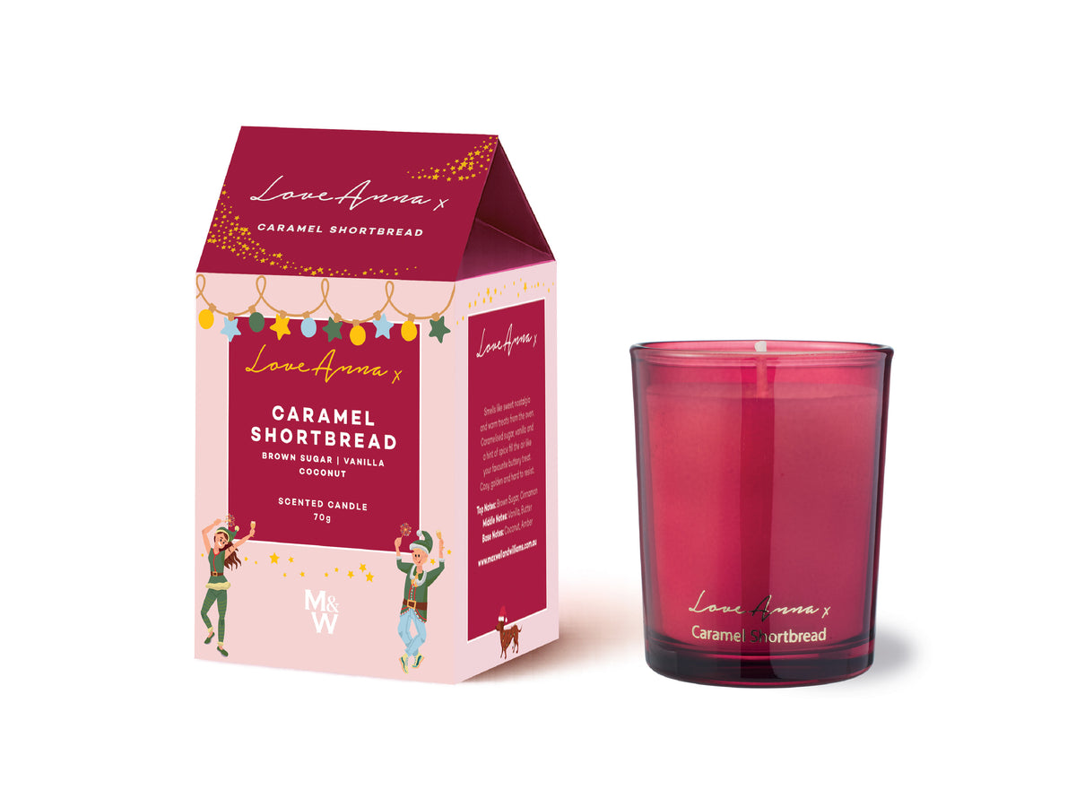 Love Anna x Jolly Folk Caramel Shortbread Fragrance Candle 70g House Gift Boxed