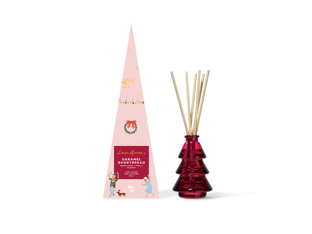 Love Anna x Jolly Folk Caramel Shortbread Tree Diffuser 80ML Gift Boxed
