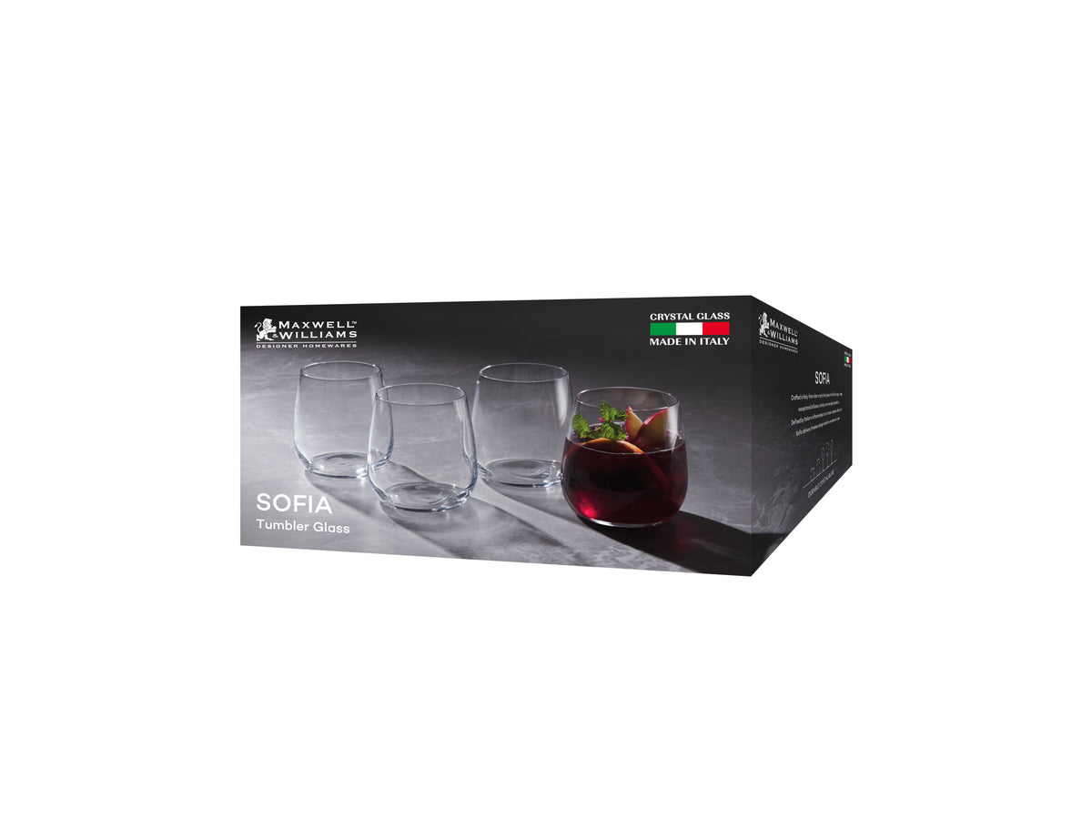 Maxwell & Williams Sofia Tumbler 370ML Set of 4 Gift Boxed