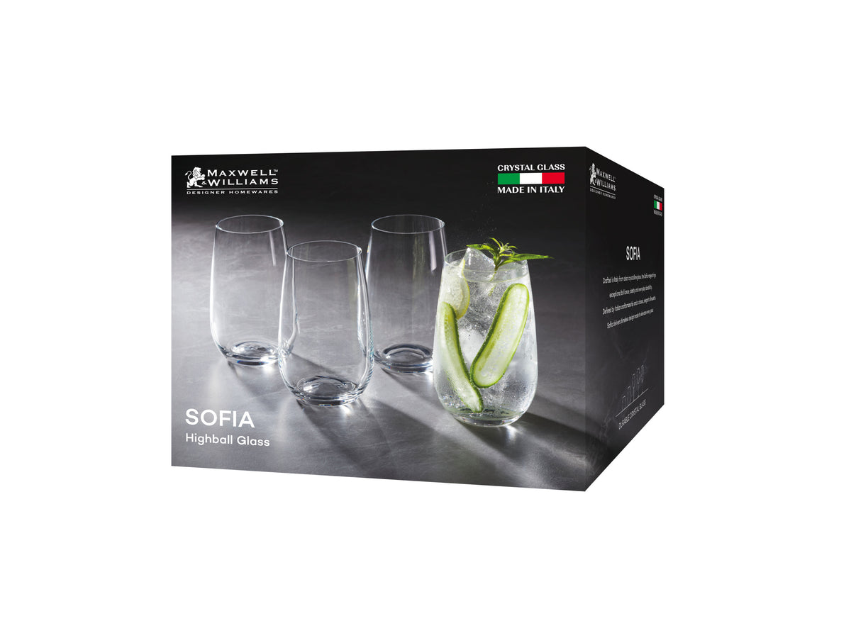Maxwell & Williams Sofia Highball 460ML Set of 4 Gift Boxed