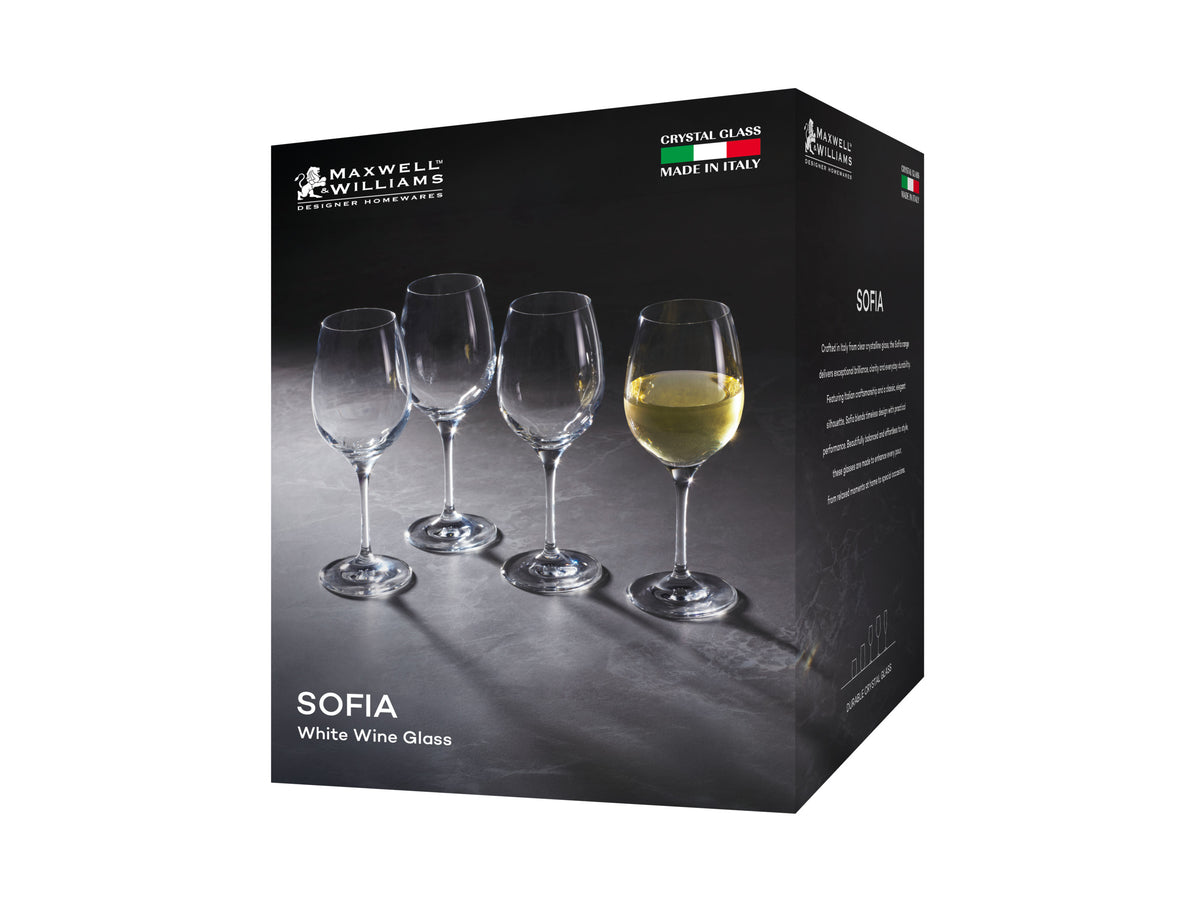 Maxwell & Williams Sofia Wine Glass 370ML Set of 4 Gift Boxed