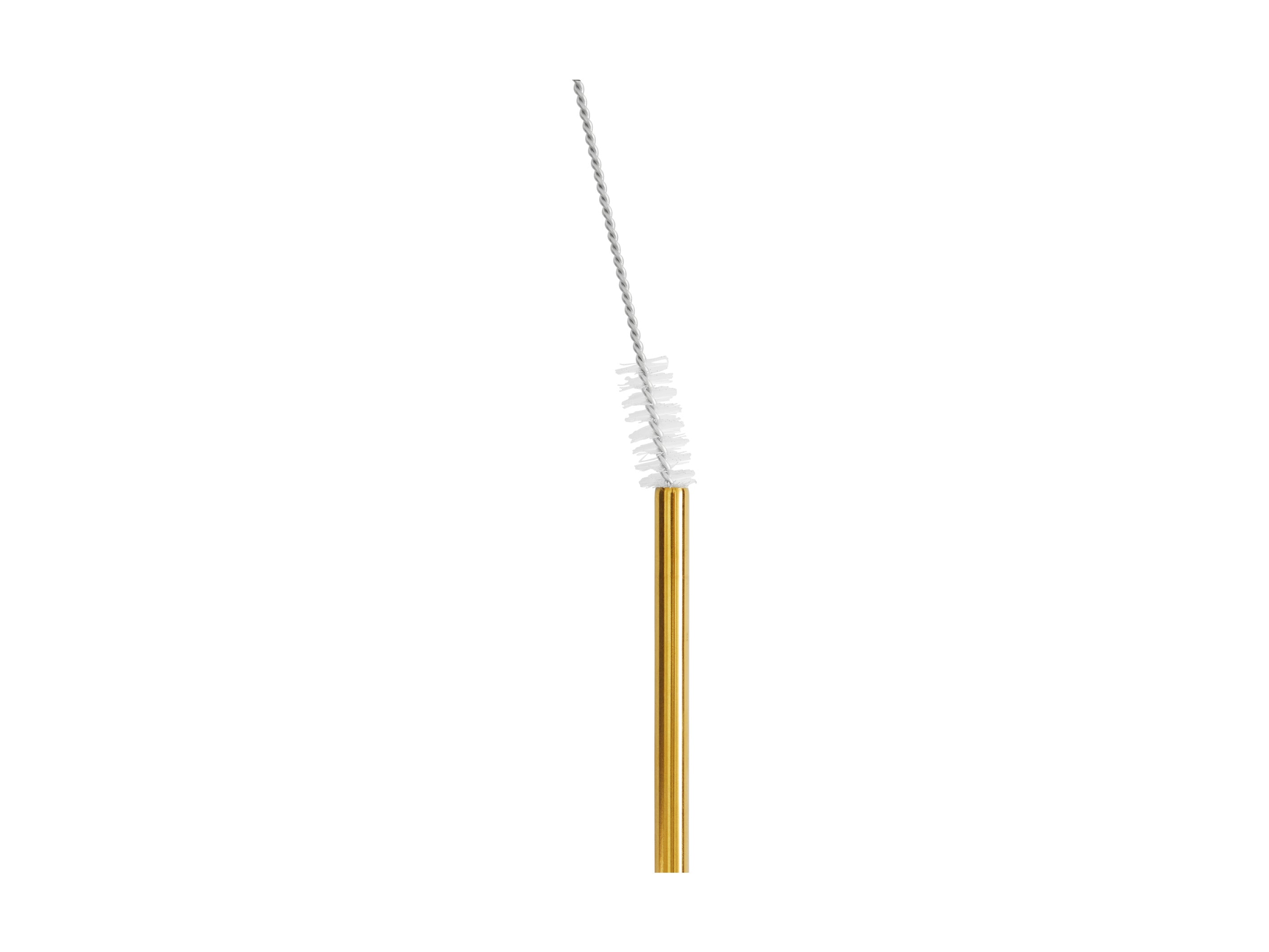 Maxwell & Williams Cocktail & Co. Reusable 4pc Cocktail Straws With Brush Set - Gold