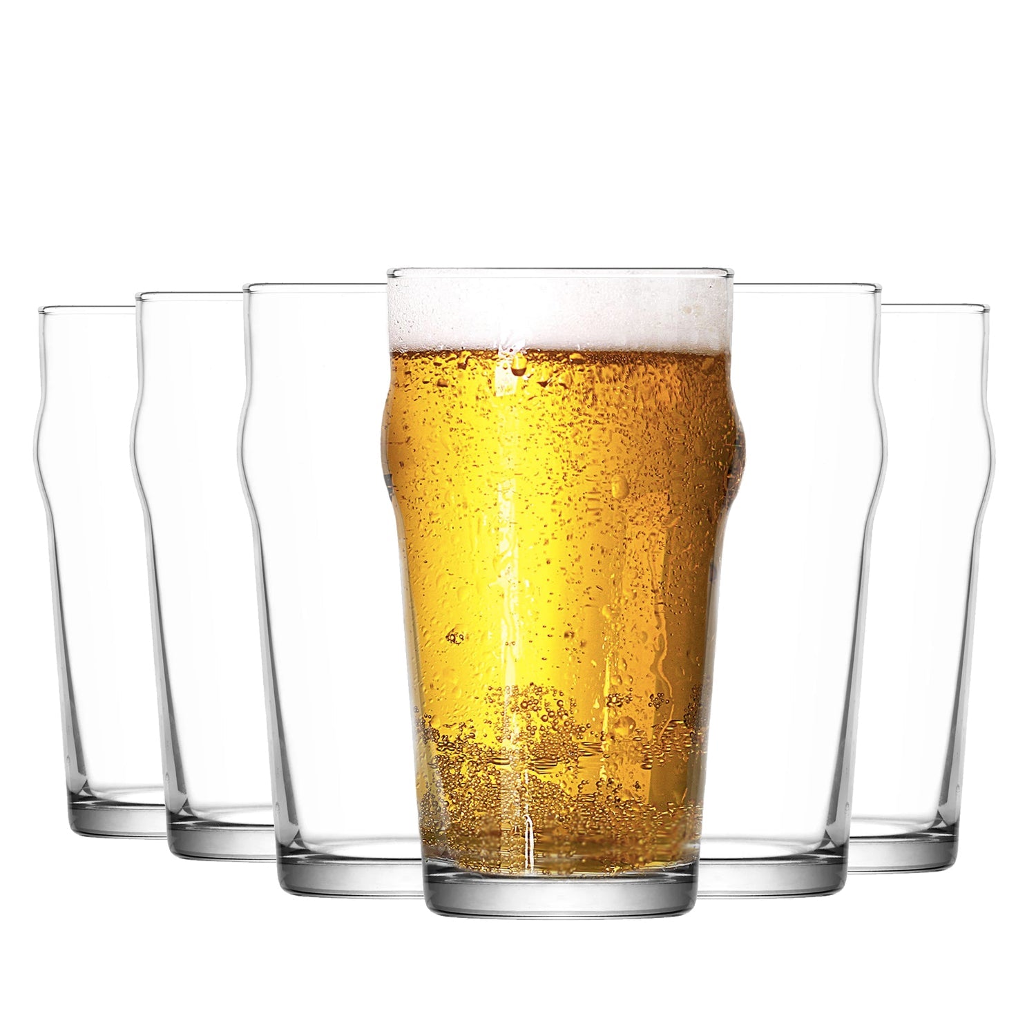 LAV Noniq Pint Beer Glasses 570ml - Pack of 6