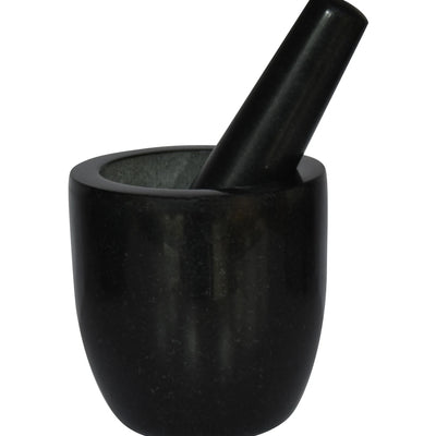 Classica Black Granite Mortar & Pestle - 12cm