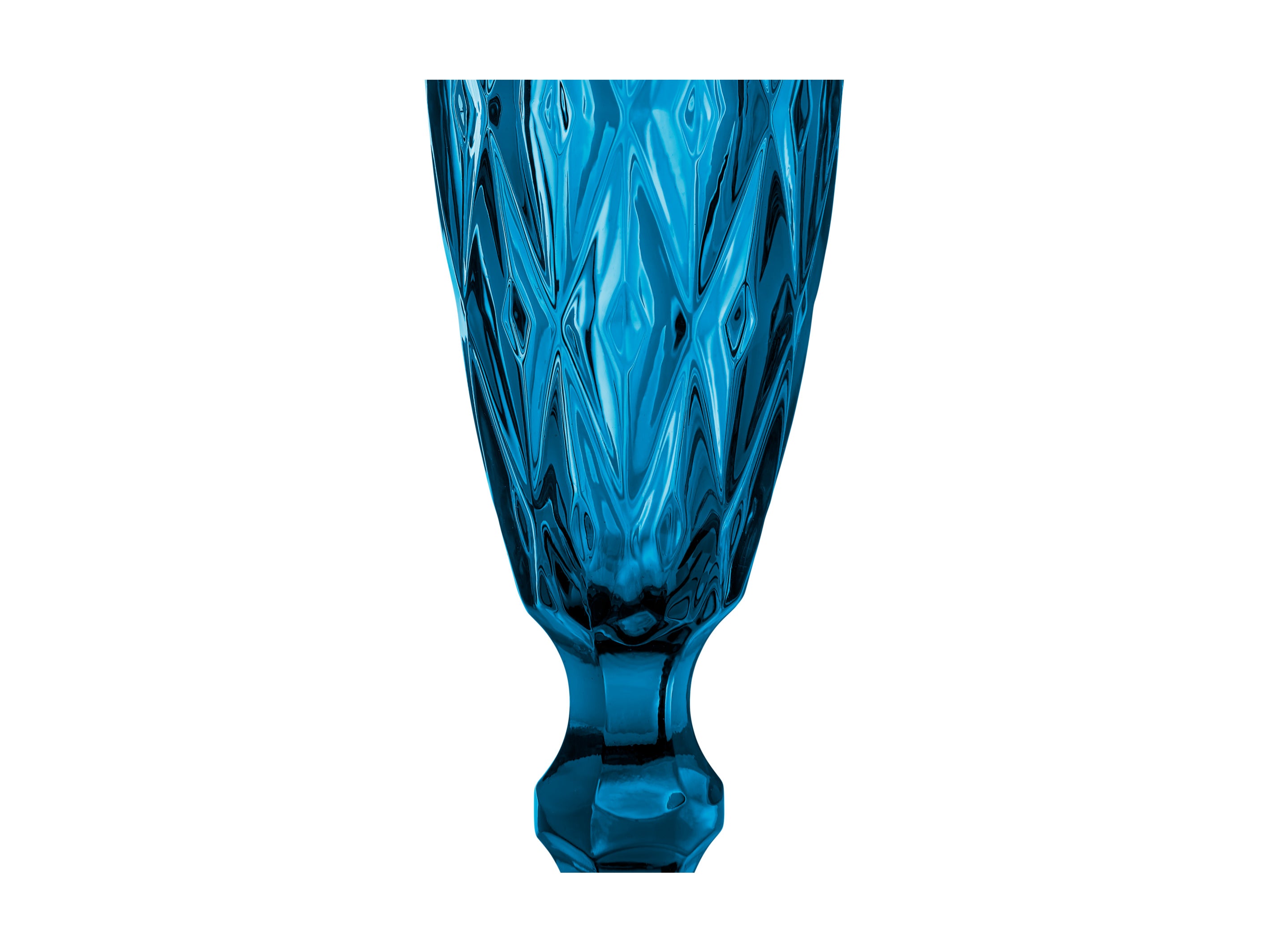 Casa Domani Deanna Champagne Flute - Set of 4 - Blue