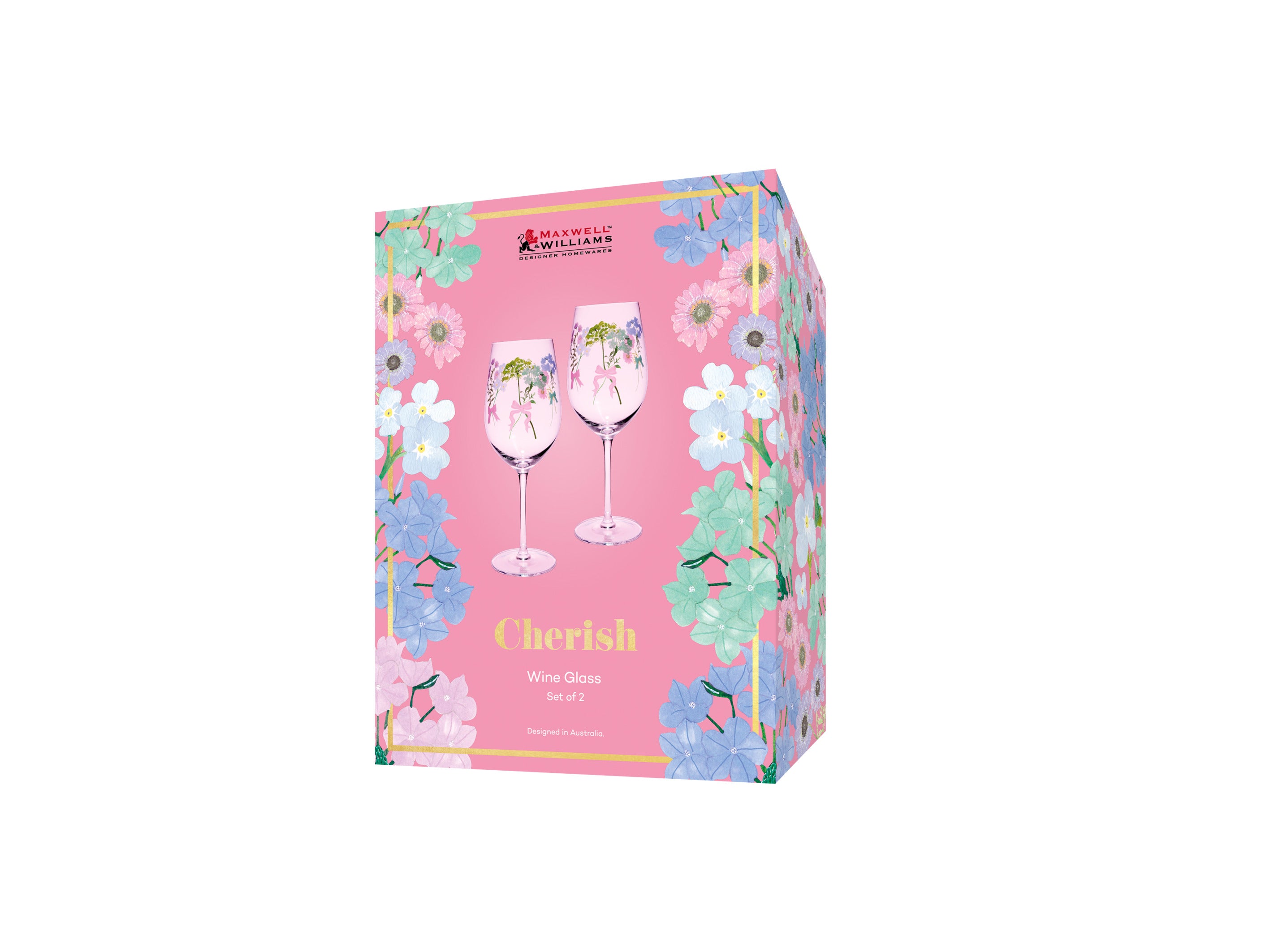 Maxwell & Williams Cherish Wine Glass 580ML Set of 2 Gift Boxed