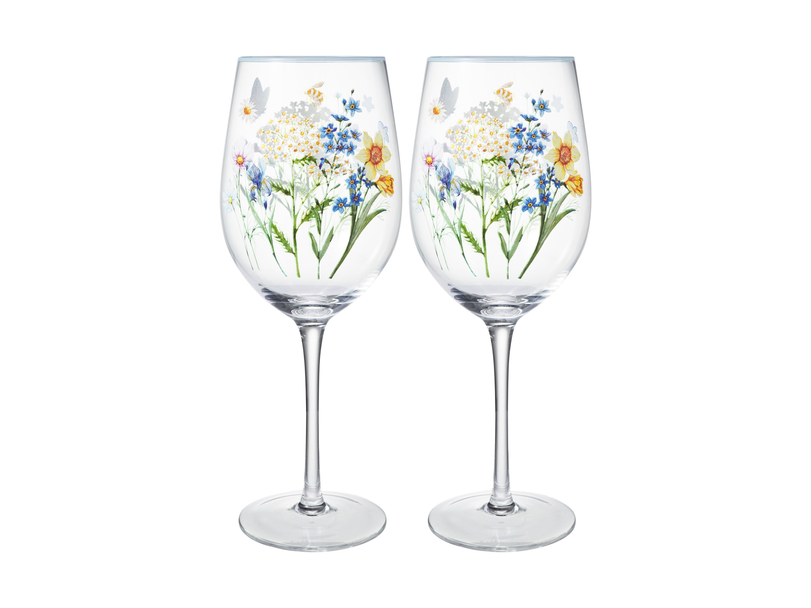 Maxwell & Williams Fluttering Meadow Wine Glass 580ml Set of 2 - Gift Boxed