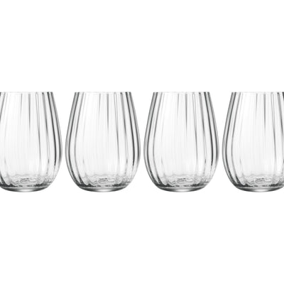 Casa Domani Giovana Stemless Glass Set of 4 Gift Boxed - 580ml