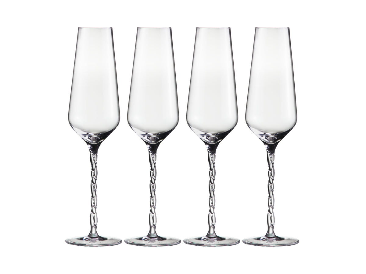 Maxwell & Williams Eterna Champagne Flute 240ml Set of 4 Gift Boxed