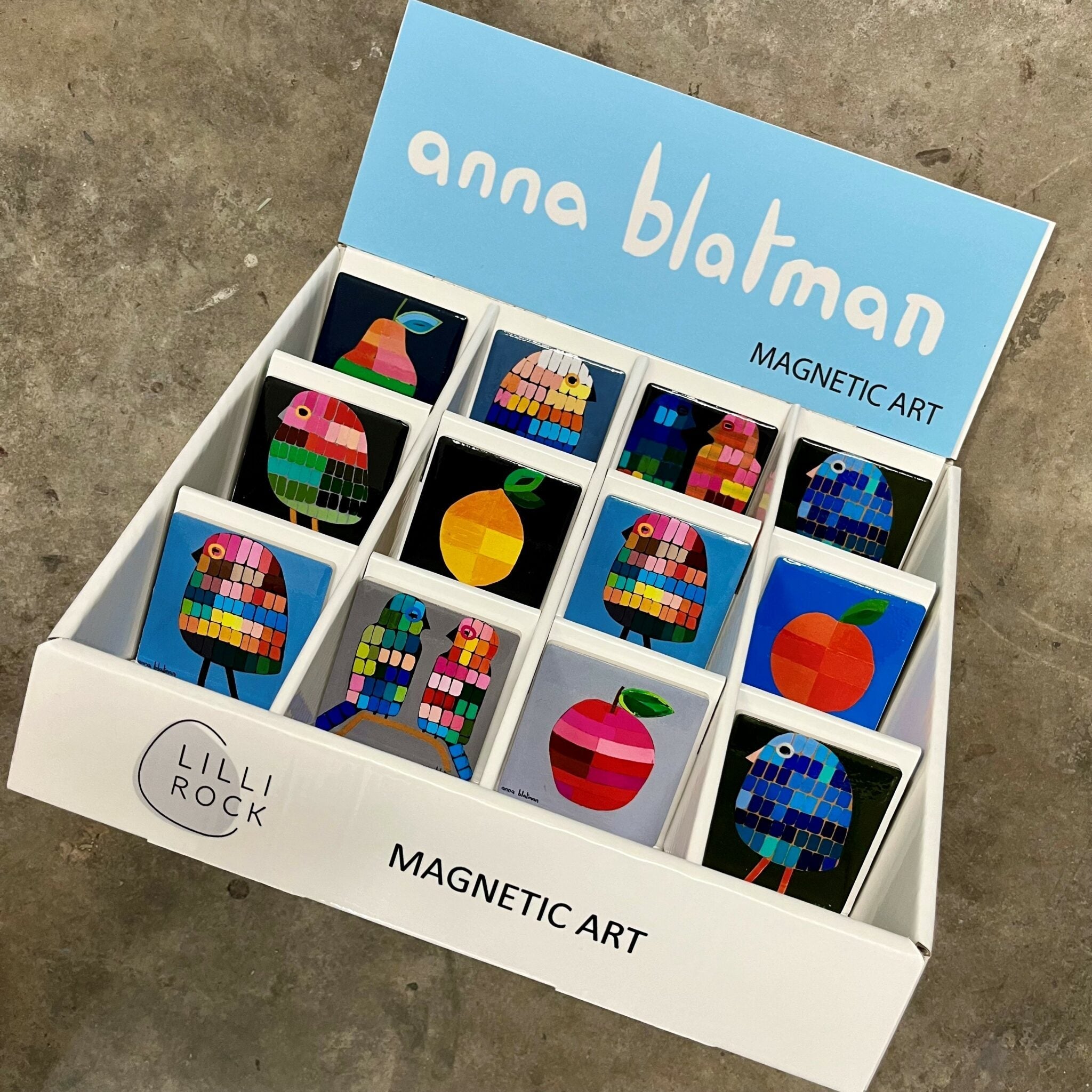 Anna Blatman Lilli Rock Valencia Magnet - 5.5x5.5cm