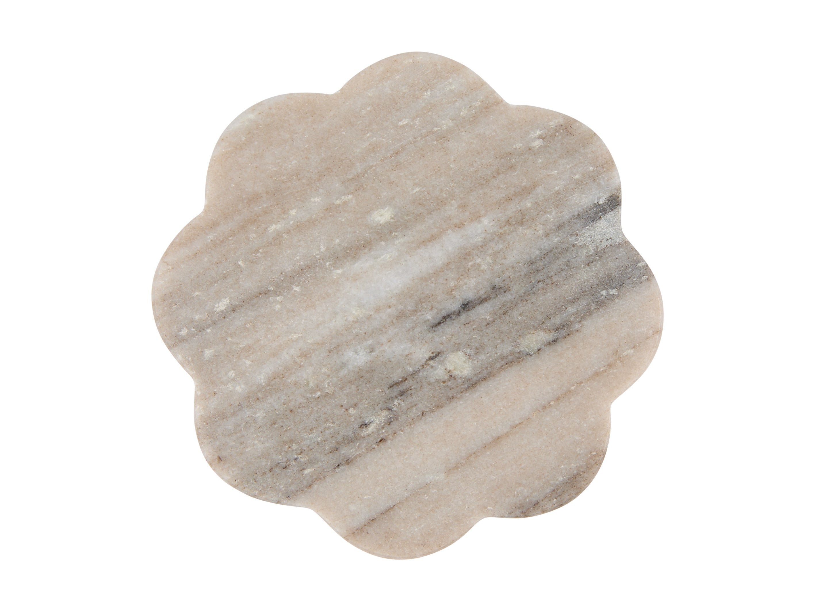 Maxwell & Williams Coaster Collective Scallop Marble Coaster 10cm - Beige