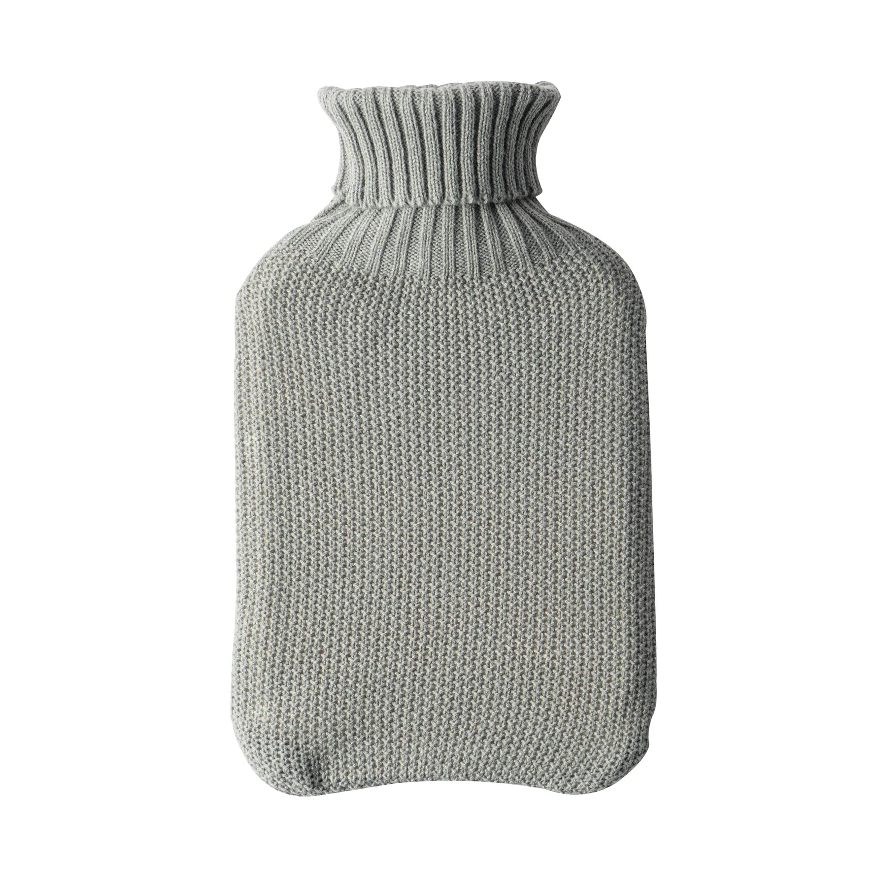 Hot Water Bottle Cover - Knitted - Grey