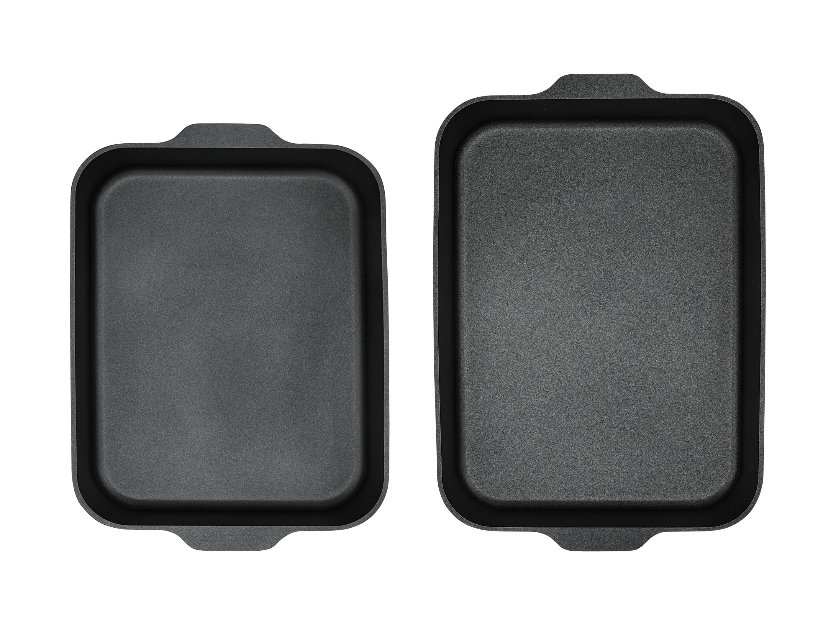 Maxwell & Williams Cast Lite Non-Stick Roaster Set of 2 Black Gift Boxed - 34/38cm