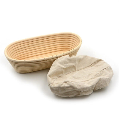 Brunswick Bakers Oval Bread Banneton w/Lining - 25cm