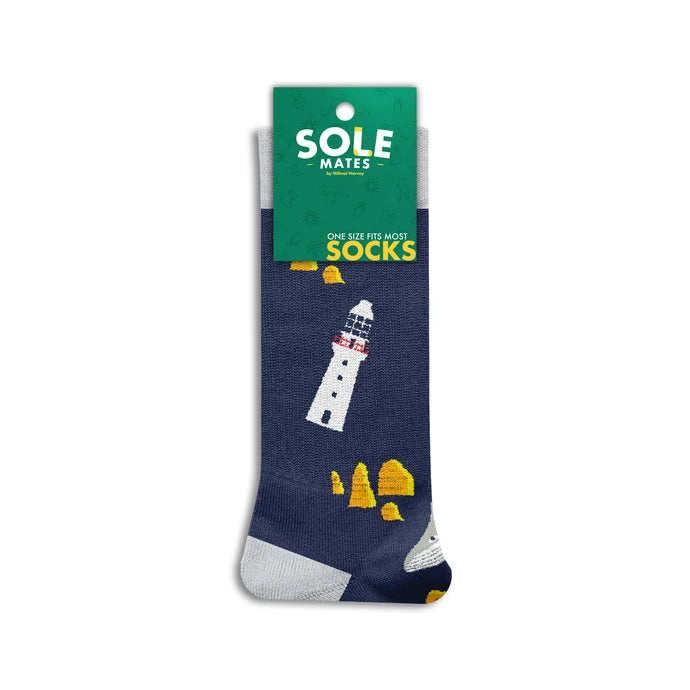 Great Ocean Road Sole Mates Socks - Navy