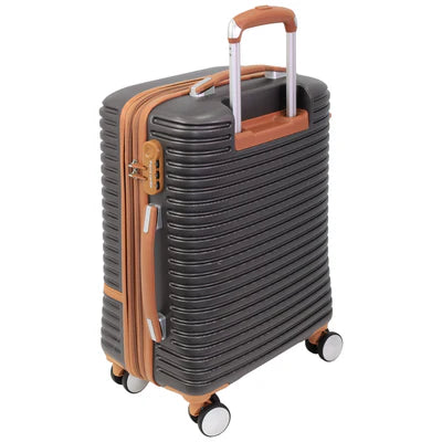 Pierre Cardin Hard Shell Suitcase Cabin - Charcoal