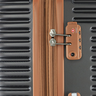 Pierre Cardin Hard Shell Suitcase - Large - Charcoal
