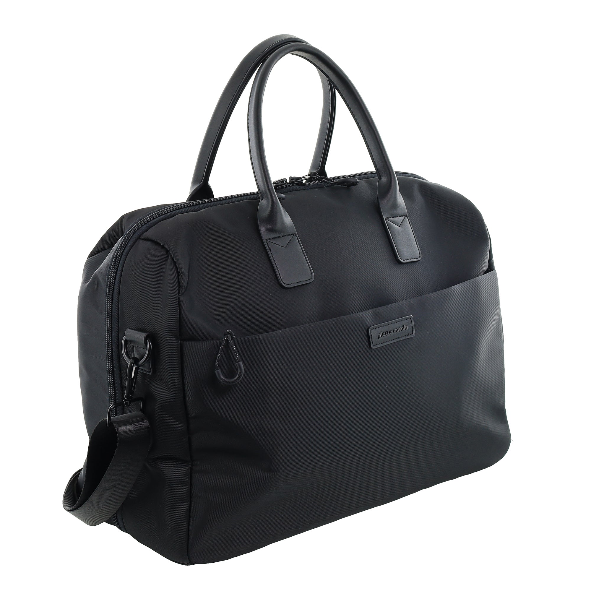 Pierre Cardin Nylon Unisex Overnight Bag - 54cm - Black