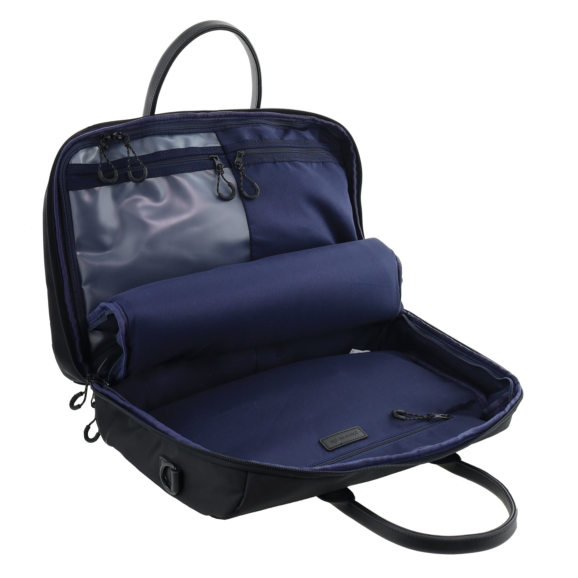 Pierre Cardin Nylon Unisex Overnight Bag - 54cm - Black