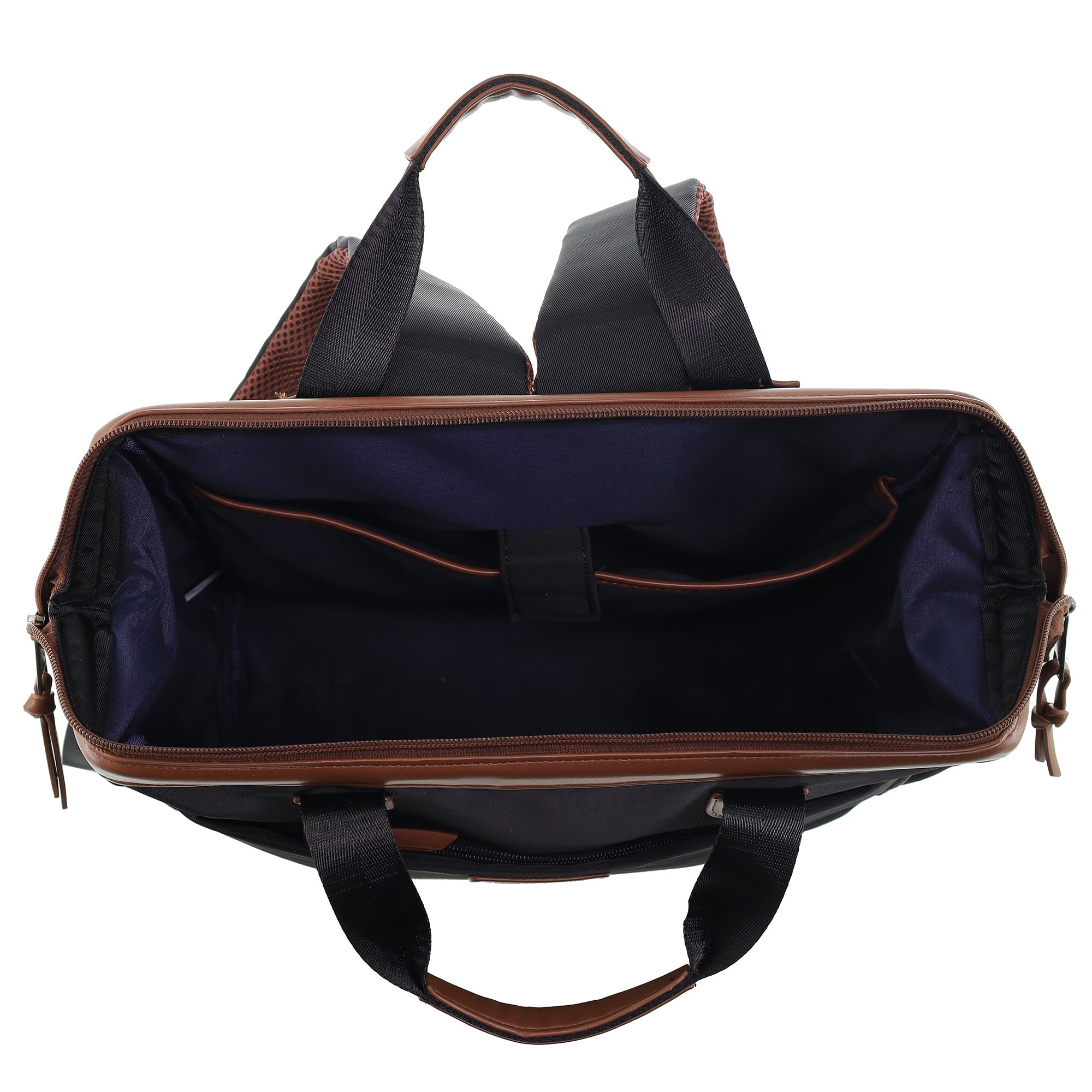 Pierre Cardin Nylon Unisex Overnight Backpack - Black