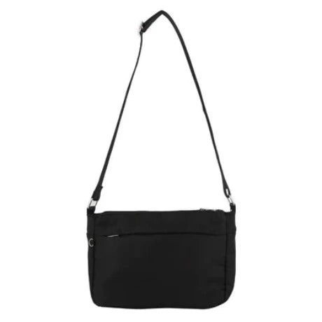 Pierre Cardin Nylon Anti - Theft Cross Body Bag Black - 30x11x20cm